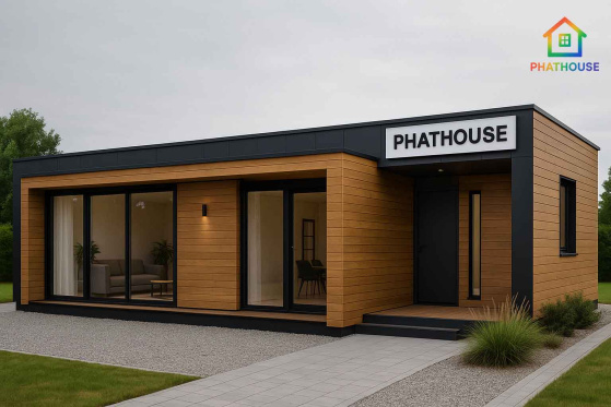 Thi Công Trọn Gói Nhà Lắp Ghép 1 Tầng 70m2 Tại Nha Trang