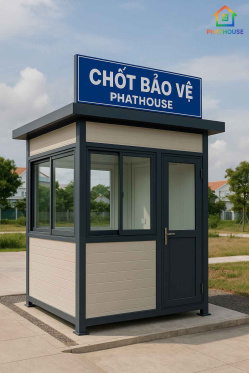 Nhà Lắp Ghép Chốt Bảo Vệ 15m2 Nha Trang – Thi Công Nhanh