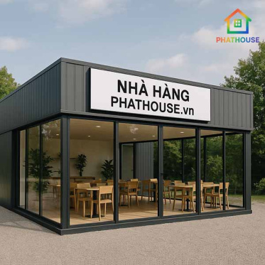 Xây Nhà Hàng Tại Nha Trang Nhanh Gọn Với Nhà Lắp Ghép