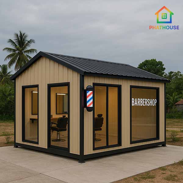 Nhà Lắp Ghép Làm Tiệm Cắt Tóc Tại Nha Trang