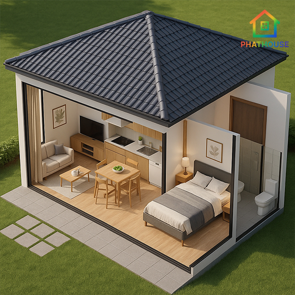 Nhà Lắp Ghép 45m2 Tại Nha Trang
